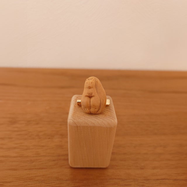 関根蕪 自然素材ブローチ（黄楊） | Gallery SPACE8510-2